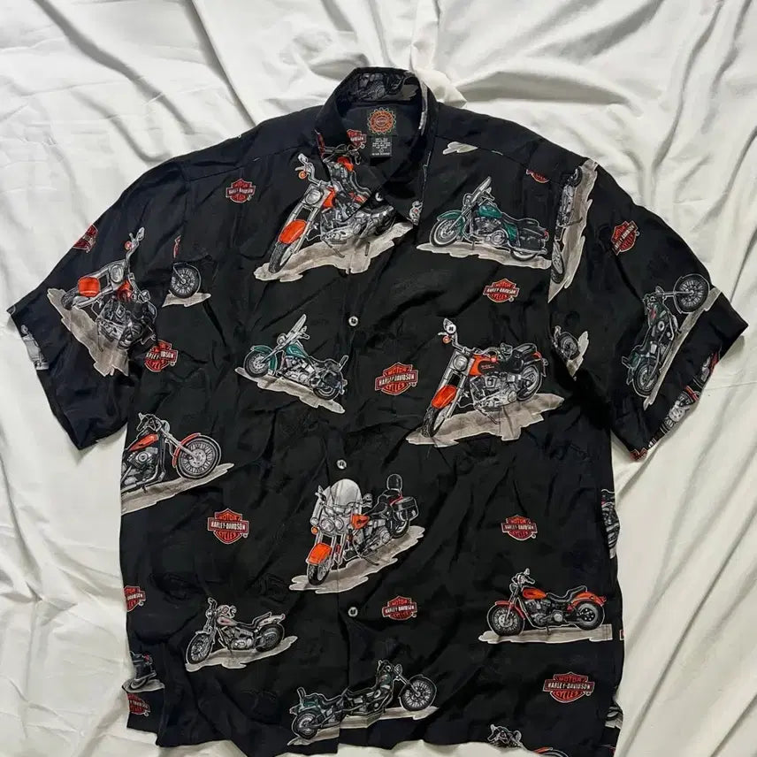 [BUNJANG] Harley-Davidson Hawaiian Shirt / 할리데이비슨 하와이안 셔츠