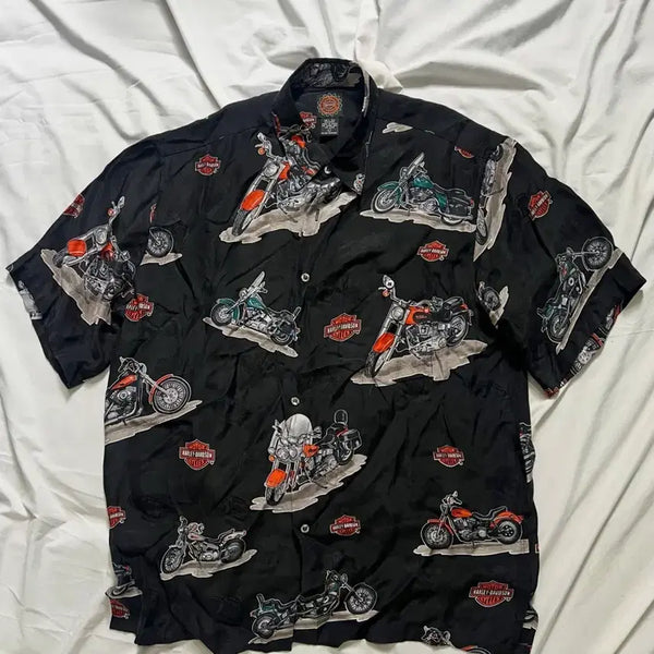 [BUNJANG] Harley-Davidson Hawaiian Shirt / 할리데이비슨 하와이안 셔츠