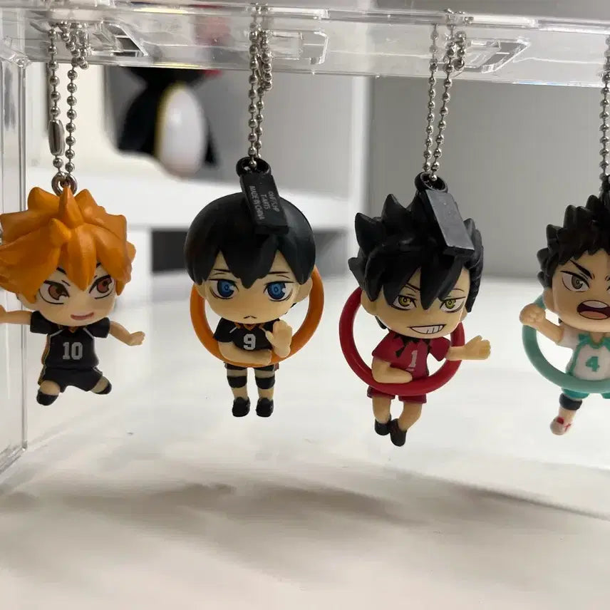 [BUNJANG] Haikyuu!! Keychain Bundle Set (4 Types) / 4종 세트 일괄!!) 하이큐 키링 4 종 세트