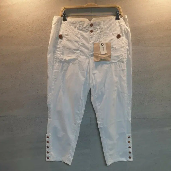 [BUNJANG] Jieor White Crop Pants / 미착 Jieor. 화이트 크롭 팬츠.