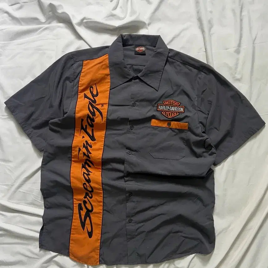 [BUNJANG] Harley-Davidson Eagle Rider Racing Shirt / 할리데이비슨 레이싱 셔츠
