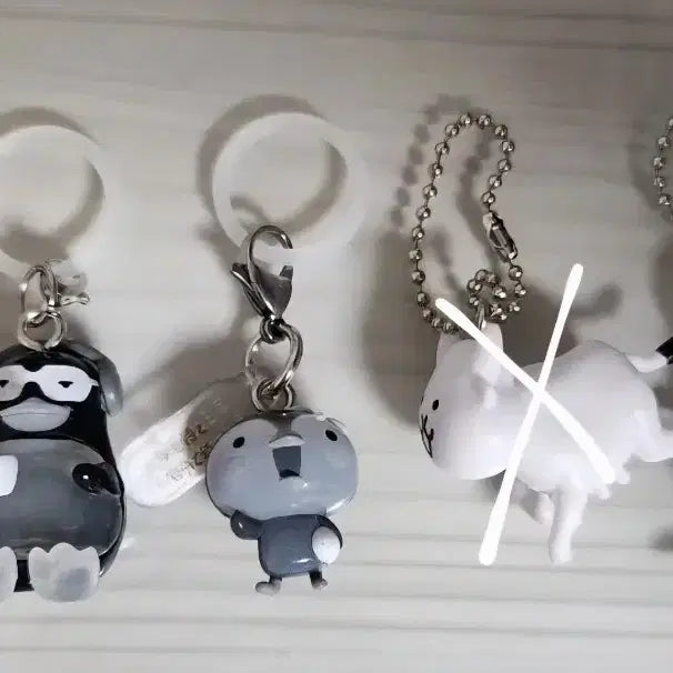 [BUNJANG] Bandai Gashapon City Boy Goat Duck Nyanko Charm Keychain / 반다이 가샤폰 가챠 시티보이 염소 오리 냥코 메지루시 키링