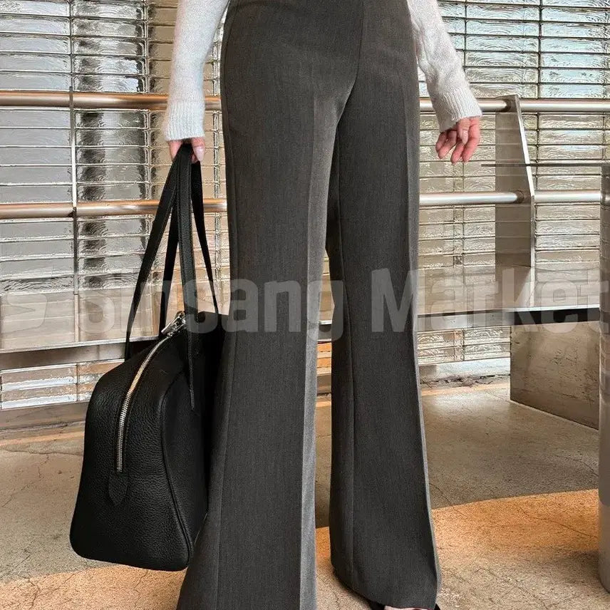 [BUNJANG] LEME Bootcut Slacks - Spring Basic Slim Fit / [빠른발송] 르메 부츠컷 슬랙스 국내 스판 슬림 롱 베이직 매직핏 봄 겨