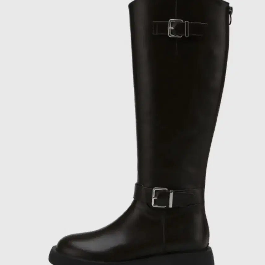[BUNJANG] Salt & Chocolate Round Toe Rider Flat Long Boots (Size 240) / 솔트앤초콜릿 라운드 토 라이더 플랫 롱부츠 240