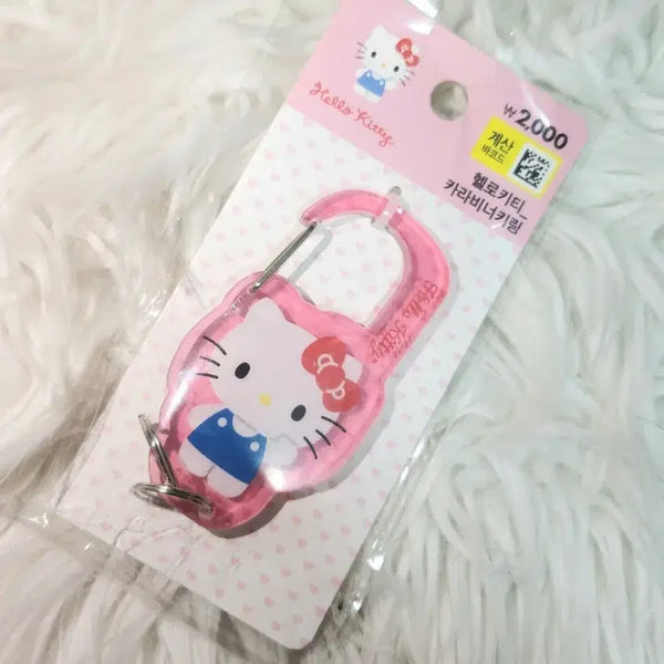 [BUNJANG] Daiso Hello Kitty Carabiner Keychain / [미사용] 다이소 헬로키티_카라비너 키링
