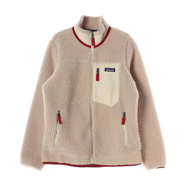 [BUNJANG] Patagonia Classic Retro-X Fleece Zip-Up Jacket Ivory Red / 파타고니아 클래식 레트로X 플리스 집업 재킷 아이보리 레드