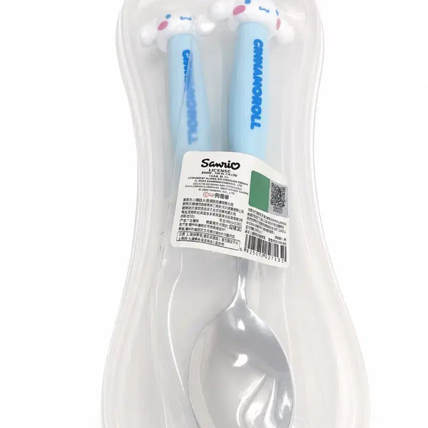 [BUNJANG] Sanrio Cinnamoroll Fork and Spoon Set with Case / 산리오 시나모롤 포크 스푼 세트 케이스포함