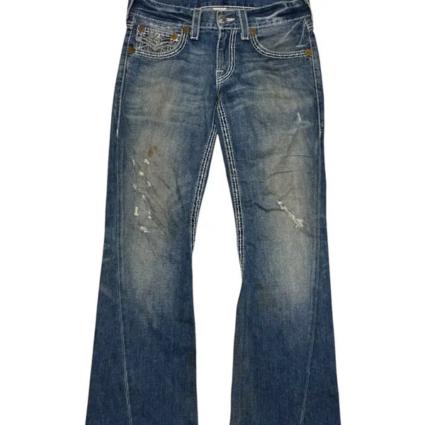[BUNJANG] True Religion Joey Big T Denim Bootcut Flare Pants Size 30 / 트루릴리젼 조이 빅 티 데님 부츠컷 플레어 팬츠 30x33