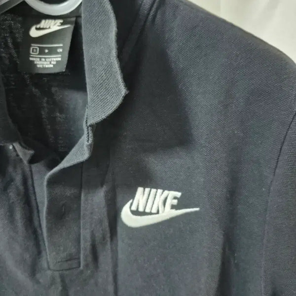 [BUNJANG] Nike Basic Logo Short Sleeve Polo T-Shirt Black / 나이키 기본 로고 반팔 카라티 블랙