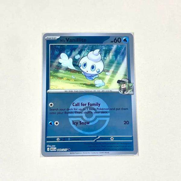 [BUNJANG] Pokemon Trading Card Game North American N's Vanillish Monster Ball Mirror Holo (English Version) / (포켓몬카드) 북미 N의 바닐프티 몬스터볼 미러홀로 (영판, 영어판)