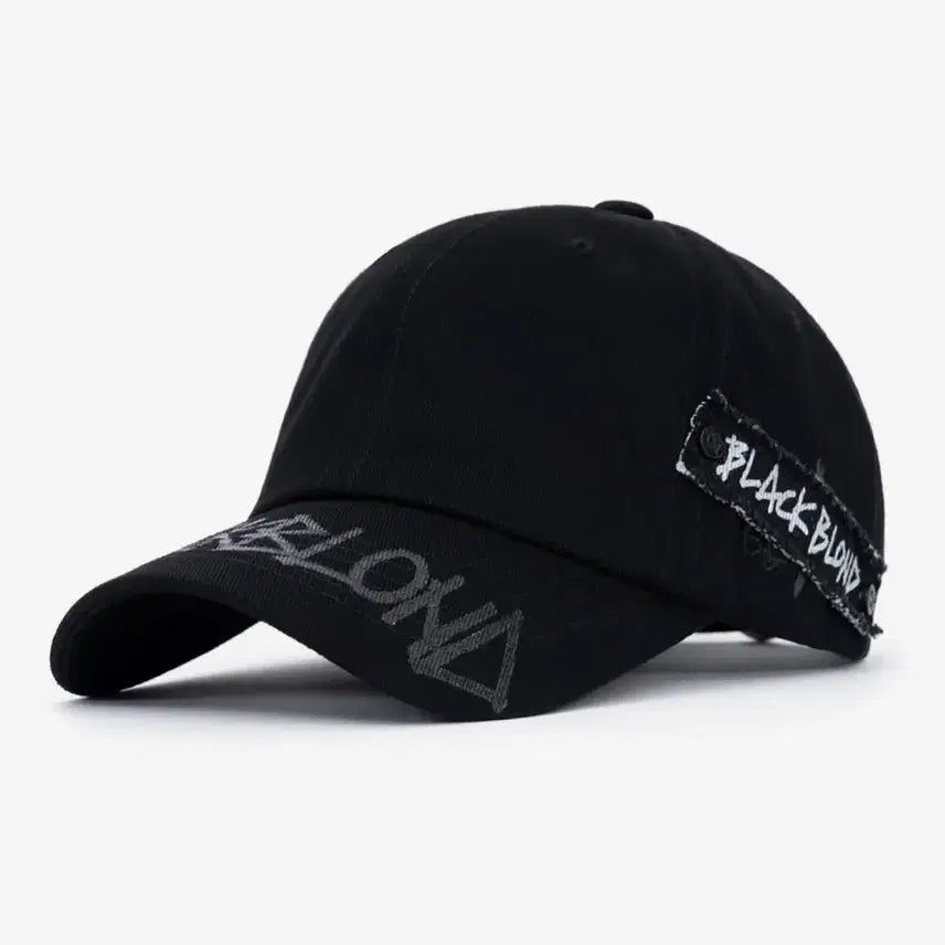 [BUNJANG] Black Blond Graffiti Logo Cap / 블랙블론드 그래피티 로고 캡