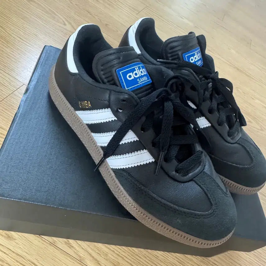 [BUNJANG] Adidas Samba Black Golf Sneakers (Size 220) / (새상품)아디다스 삼바 블랙 골프 운동화 220