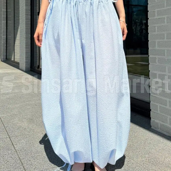 [BUNJANG] Striped Harem Pants Loose Fit Big Size Drawstring / [빠른발송] 줄지 하렘 팬츠 국내 스트링 스트라이프 루즈핏 빅사이즈 끈