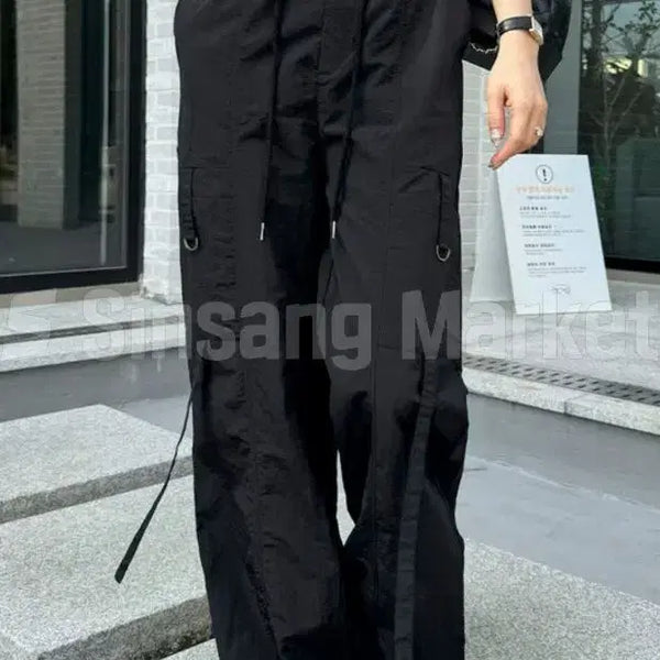 [BUNJANG] Wind Cargo Jogger Pants / [빠른발송] 카로팬츠 카고 트랙 바스락 조거 스트링 윈드 와이드 트레이닝