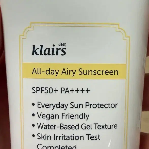 [BUNJANG] Dearclares All Day Airy Sunscreen / 디어클레어스 올데이 에어리 선스크린