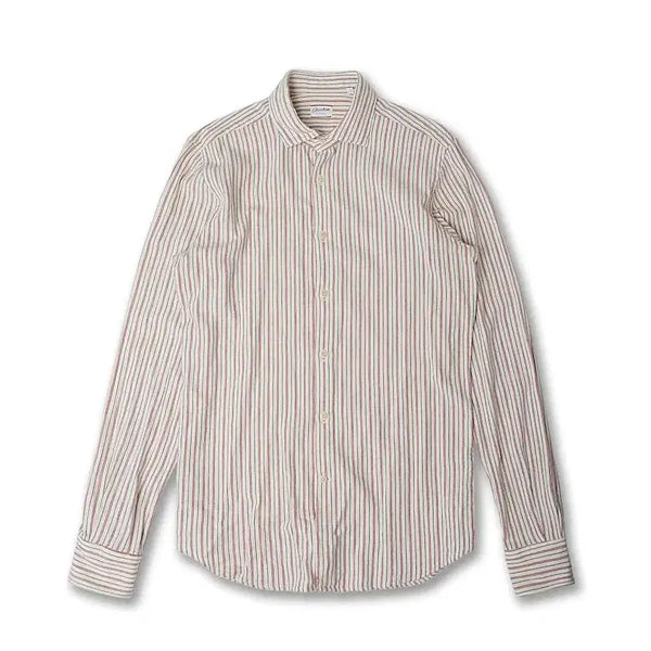 [BUNJANG] Glanshirt Vintage Striped Wool Blend Shirt / 글랜셔츠 [Glanshirt] 바움울레 알고돈 라나 빈티지 스트라이프 셔츠