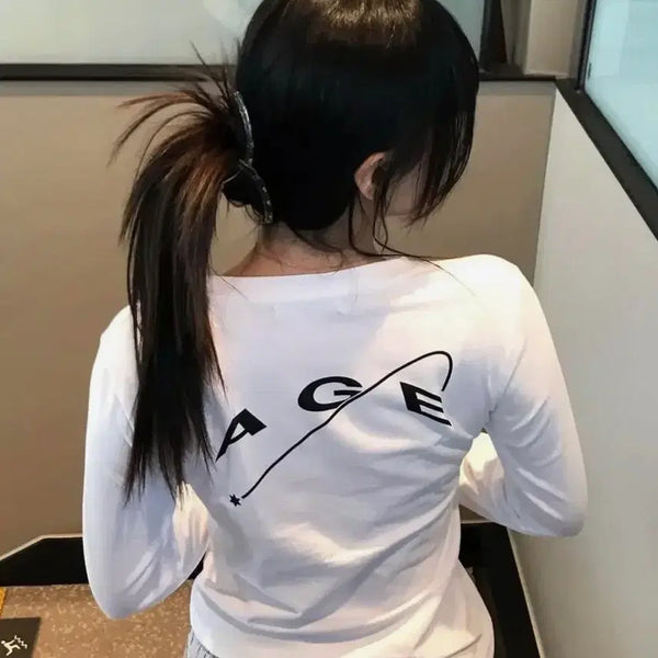 [BUNJANG] AGE Long Sleeve White / 에이지 롱슬리브 (화이트)