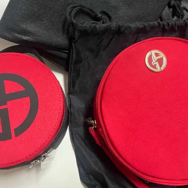[BUNJANG] Giorgio Armani Red Pouch & Dust Bag Set / (새상품/일괄)조르지오 아르마니 (알마니) 레드 파우치 더스트백