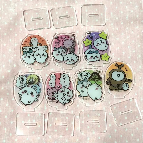 [BUNJANG] Chiikawa Mini Acrylic Stand Bundle Set (Hachware, Usagi, Momonga) / (일괄)치이카와 먼작귀 미니 아크릴 스탠드 하치와레 우사기 모몽가