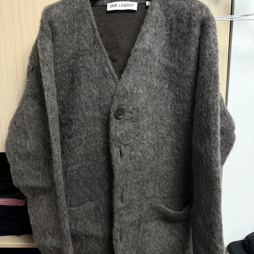 [BUNJANG] Our Legacy Mohair Cardigan Grey 46 / 아워레가시 모헤어 가디건 그레이 46