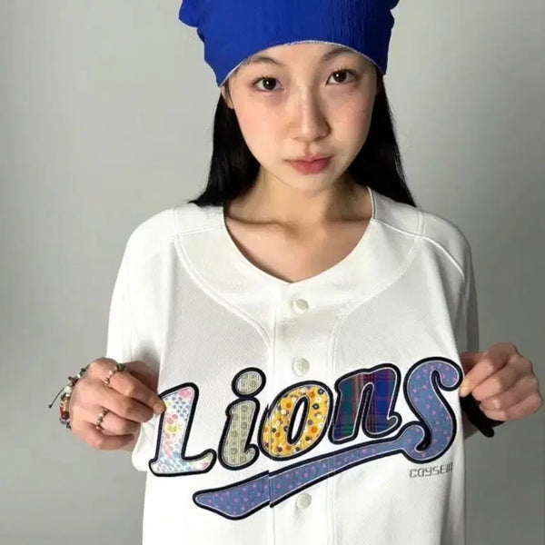 [BUNJANG] Samsung Lions Koiseio White Baseball Jersey (S/M) / 삼성라이온즈 코이세이오 화이트 유니폼 s/m