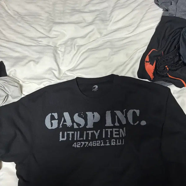 [BUNJANG] Gasp Waffle Half-Sleeve Oversized T-Shirt 3XL / 가스프 와플 반팔 오버핏 3xl