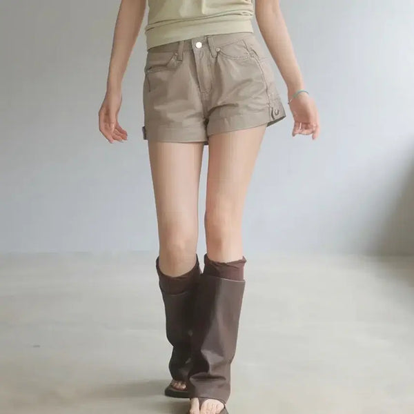 [BUNJANG] binaryone Summer Low-Rise Petni Shorts / 에이블리 바이너리원 [썸머/로우라이즈] 페트니 쇼츠