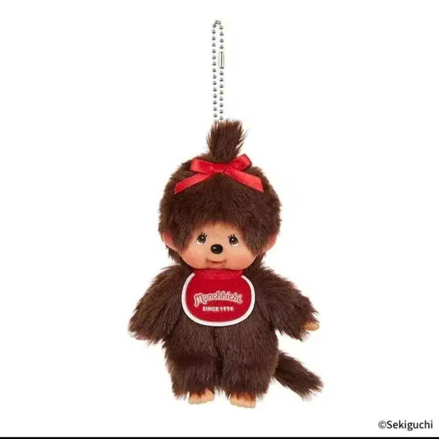 [BUNJANG] Monchhichi Mascot Plush Keychain / 급처)몬치치 마스코트 인형 키링
