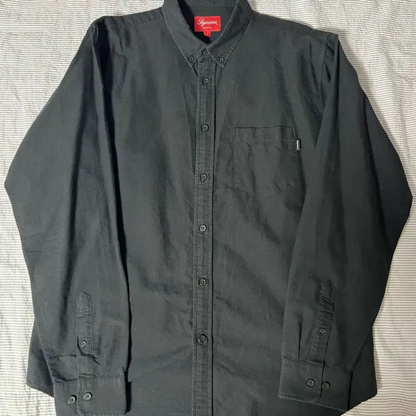 [BUNJANG] Supreme Pocket Oxford Shirt Black L / 슈프림 포켓 옥스퍼드 셔츠 블랙 L