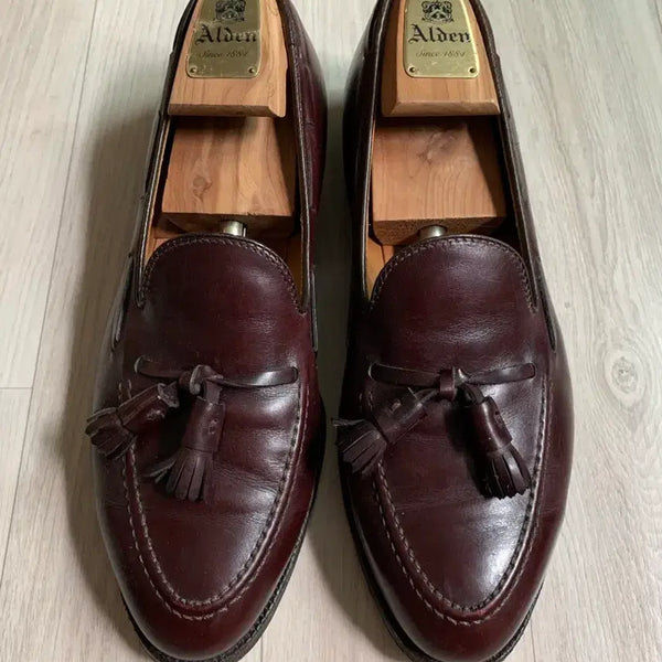 [BUNJANG] Alden Burgundy Tassel Loafers 9.5D / 알든 버건디 테슬로퍼 9.5D