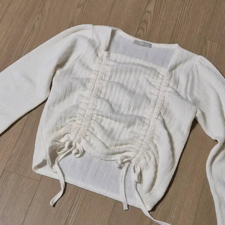 [BUNJANG] Shirring Knit Top / 셔링 니트