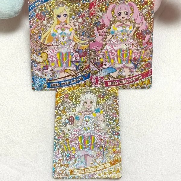 [BUNJANG] Aifree Starry Neon 6th Edition Sora Choa Lilia Princess 4 Star Card Set / 아이프리 6탄 소라 초아 리리아 프린세스 아이프리 스타리 네온 4성 카드 세트 판매합니다!