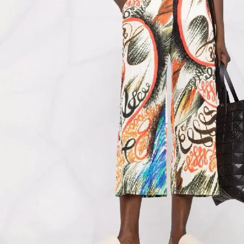 [BUNJANG] Pleats Please Multi-Printing Pants Size 3 New / 플리츠 플리즈 멀티프린팅 바지 3사이즈 새상품