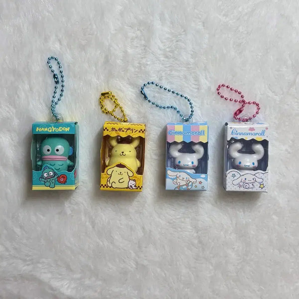 [BUNJANG] Sanrio Rice Grain Figure Choco Box Keychain - Hangyodon, Pompompurin, Cinnamoroll / 산리오 미니 쌀알 피규어 초코박스 키링 한교동 폼폼 푸린 시나모롤