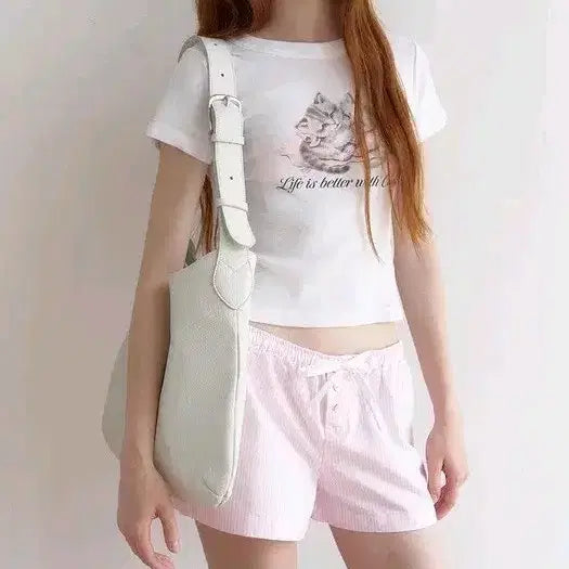 [BUNJANG] Headment Shoulder Bag Ecru Leather / 헤더먼트 가방 에크루색상 소가죽