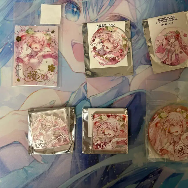 [BUNJANG] Sakura Miku Pop-up Event Bundle Set & Full Set of POBs / 사쿠라 미쿠 팝업 일괄&특전 풀셋