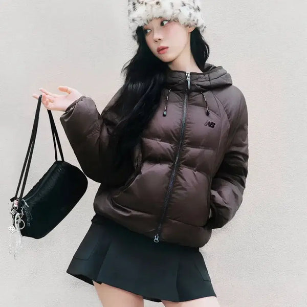 [BUNJANG] New Balance Women's Flying Lightweight Hooded Down Jacket / 뉴발란스 우먼 플라잉 경량 후드형 다운