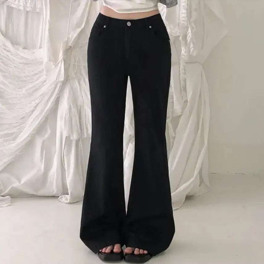 [BUNJANG] Morefit Semi-Bootcut Flare Long Pants / 에이블리 모어핏 세미부츠컷 플레어핏 롱팬츠 여름바지