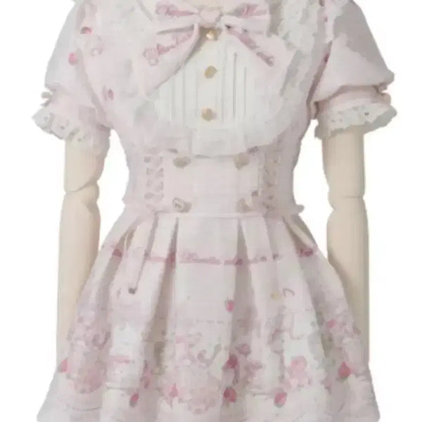 [BUNJANG] Lizlisa Sweet Gingham Tearoom Set-up Pink / 리즈리사 스윗 깅엄 티룸 셋업 핑크