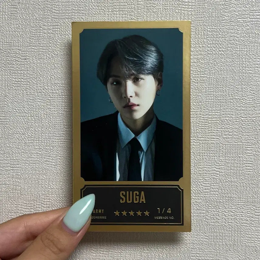 [BUNJANG] BTS Bangbangcon The Live Version 1 Suga Message Card / 방탄소년단 BTS 방방콘 더 라이브 1 버전 슈가 윤기 메세지 카드