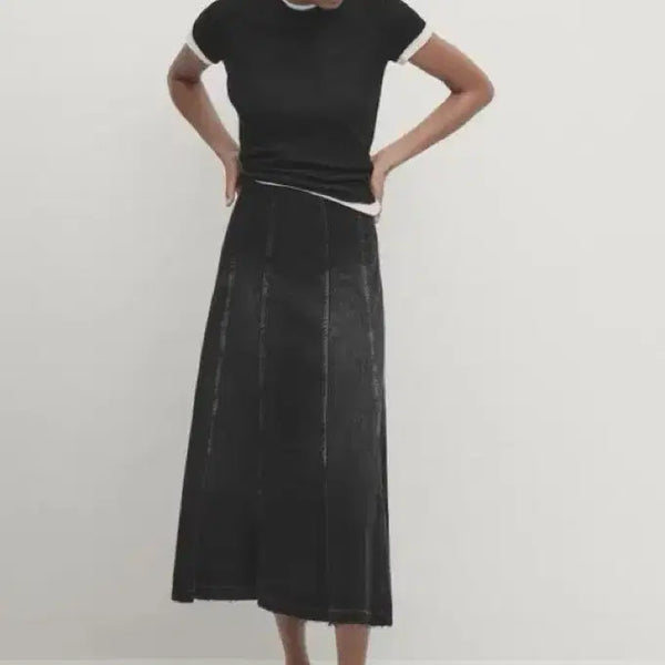 [BUNJANG] Massimo Dutti Simpraise Edge Denim Skirt / (새상품) 마시모두띠 심 프레이즈 에지 데님 스커트