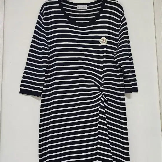 [BUNJANG] Striped Knit Maxi Dress / 스트라이프 반팔 원피스 66 거의 새상품