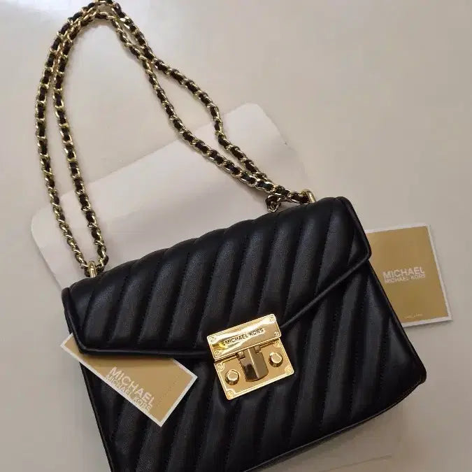 [BUNJANG] Michael Kors Rose Quilting Chain Shoulder Bag / (새상품) 마이클코어스 로즈 퀼팅 체인 숄더백