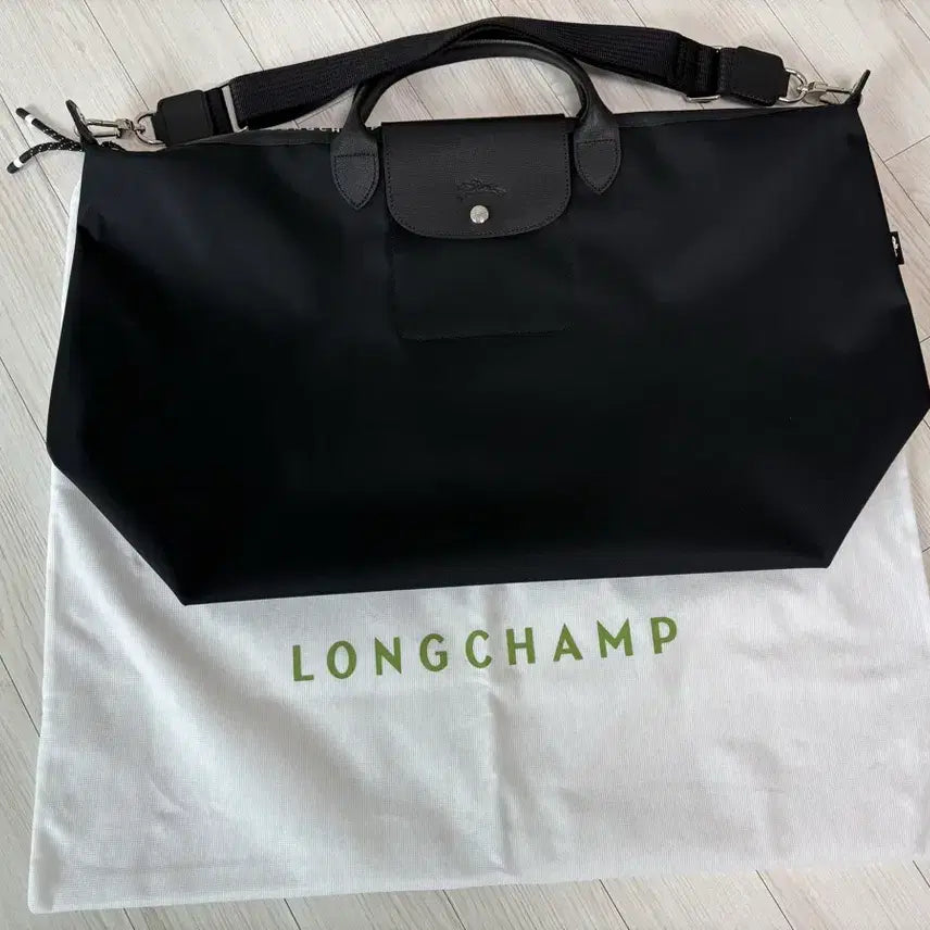 [BUNJANG] Longchamp Le Pliage Energy Travel Bag (Black, L Size) / 롱샴 르 플리아쥬 에너지 트래블백(블랙 색상, L 사이즈)