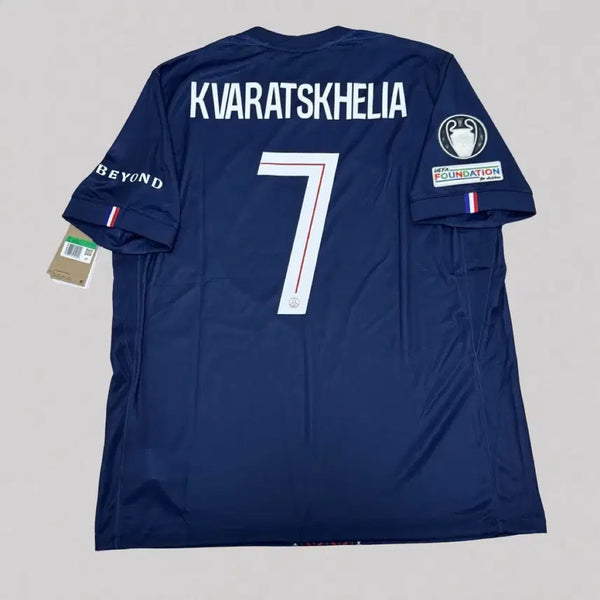 [BUNJANG] Paris Saint-Germain 25-26 Home Champions League Khvicha Jersey (Overseas XL) / [해외 XL] 25-26 PSG 홈 챔스 결승 흐비차 유니폼