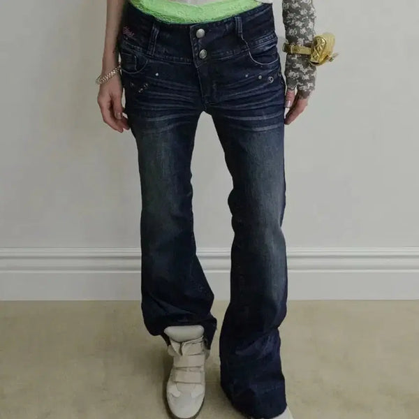 [BUNJANG] Sculptor DIY Bootcut Denim Jeans Indigo / 스컬프터 diy 부츠컷 데님 indigo