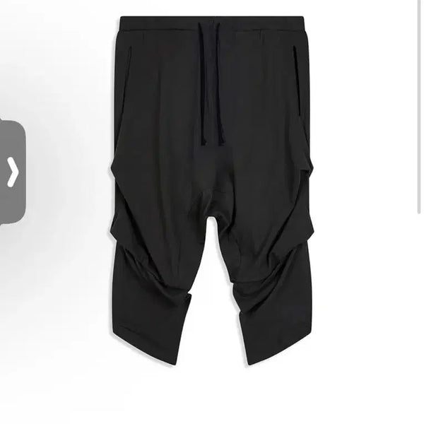 [BUNJANG] Gathered Sarouel Short Charcoal M / Open yy) Gathered Sarouel Short CH M
