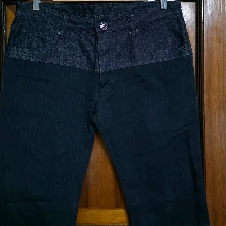 [BUNJANG] Yohji Yamamoto x Coming Soon by Sinv Slim Straight Denim Slacks (Size 32, Navy) / 요지 야마모토 x 커밍순 데님 슬랙스 32 네이비 이태리 한정판 청바지 팬츠 골프 무신사