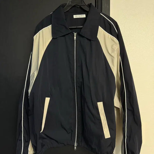 [BUNJANG] Slow Record House Piping Line Windbreaker Navy / 슬로우 레코드 하우스 파이핑 라인 윈드브레이커 네이비