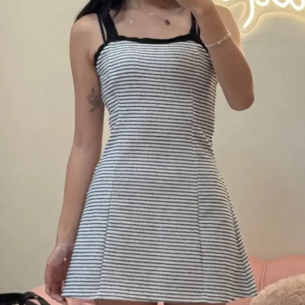 [BUNJANG] Zara Striped Mini Dress (Size S) / (새상품) 자라 스트라이프 미니 원피스 S (정가 49,900원)